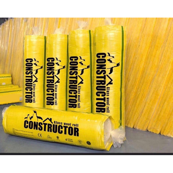 Lana vidrio 1 cara 100 x 1200 x 7.5ml rollo 9.0 m2