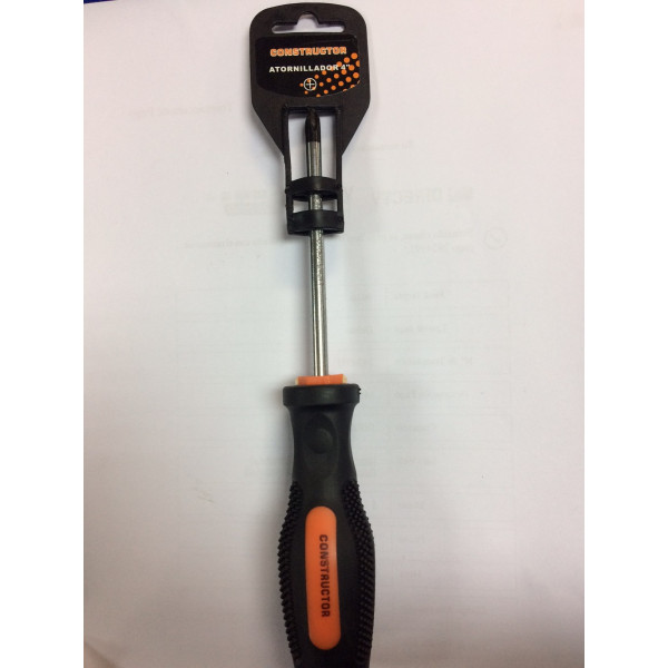 Atornillador cruz 4" x 6mm constructor