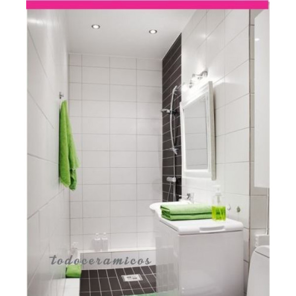 Cer??mica  20 x 30 blanco brillante caja 1.52 m2