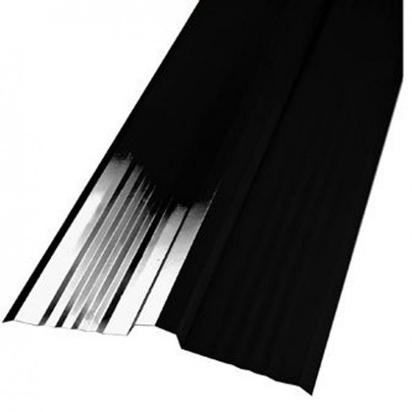 Caballete teja continua 403 x 3,0 mt negra