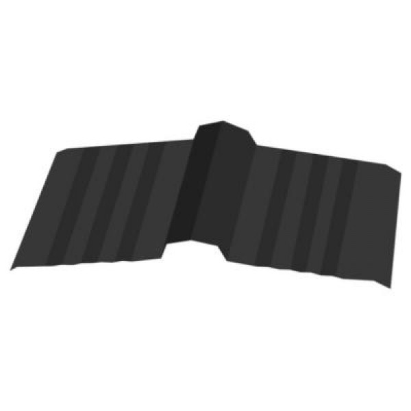 Caballete teja continua 403 x 3,0 mt negra