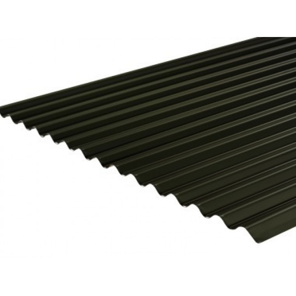 Plancha zinc prep 0.35 x 3.66 mt negro