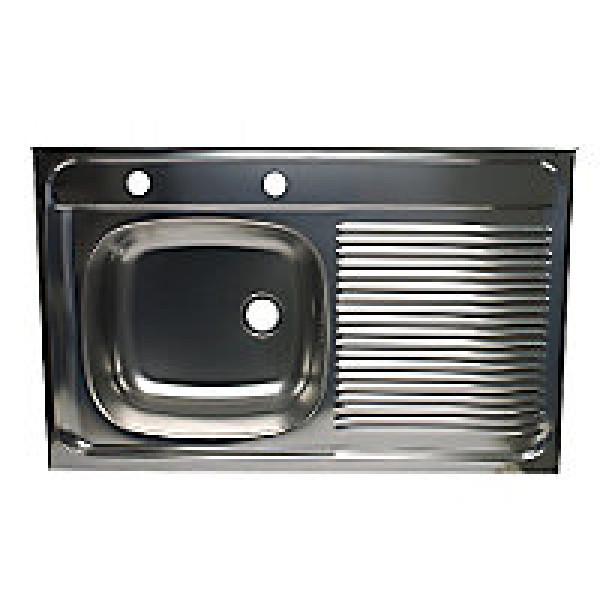 Lavaplato inoxidable derecho 80 x 50 cm c/sifon lioi