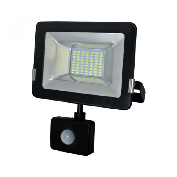 Foco proyector led c/sensor 10w 4500k ip65