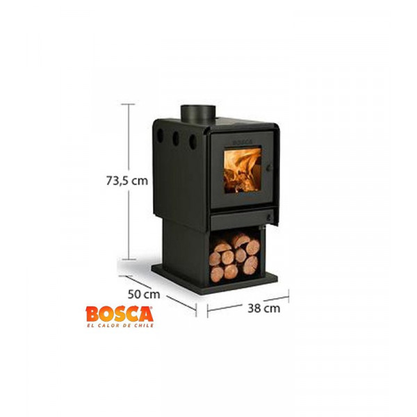 Estufa a le??a limit 350 6450kcal/hr 130 m2 bosca