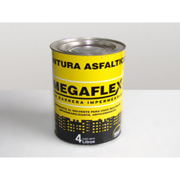 Pintura asfaltica p/membrana megaflex 4lts