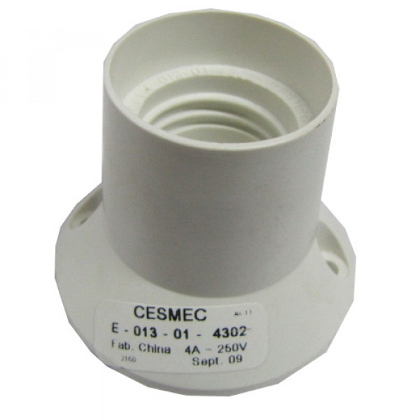 Soquete plastico blanco