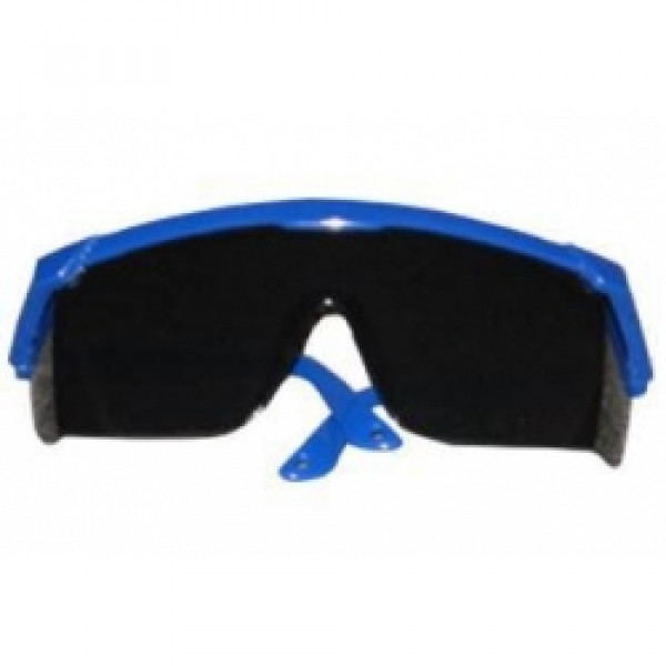 Lente seguridad transparente ski blue/red line