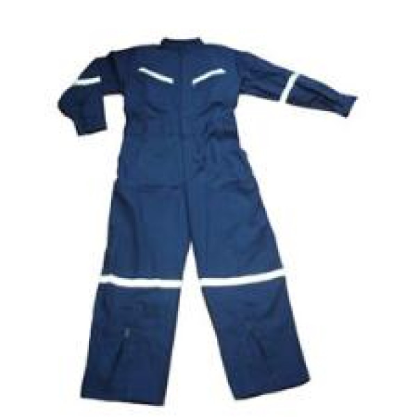 Overol poliester azul con reflectante talla xl