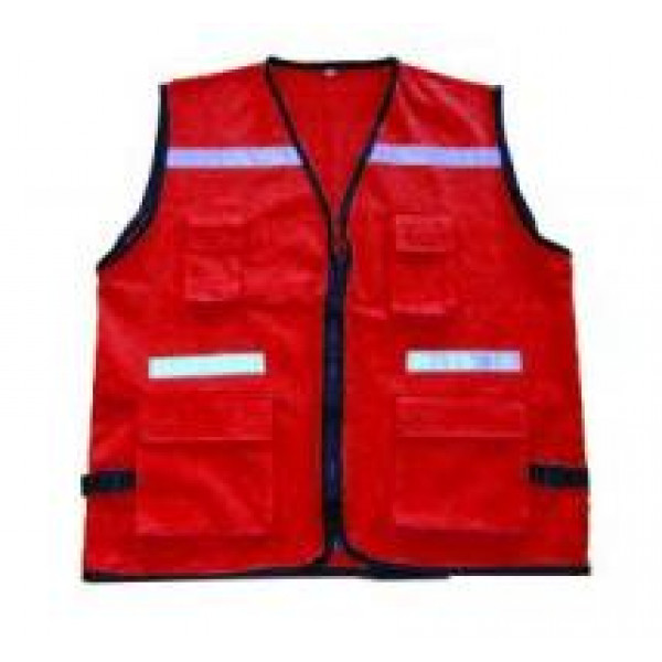 Chaleco supervisor rojo talla l