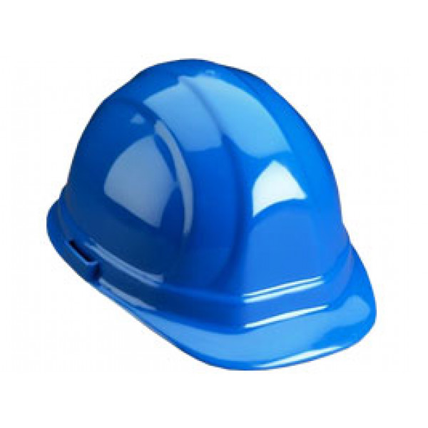 Casco seguridad azul