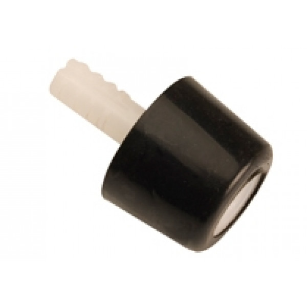 Tope puerta basico 30 mm negro con bastago lioi