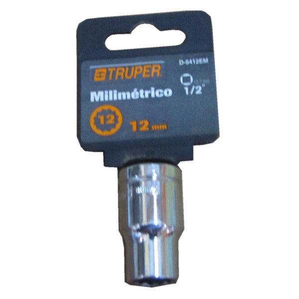 Dado 12mm polig. 1/2 truper