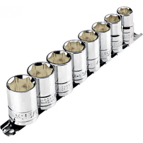 Juego 8 dados mm + riel ultra truper