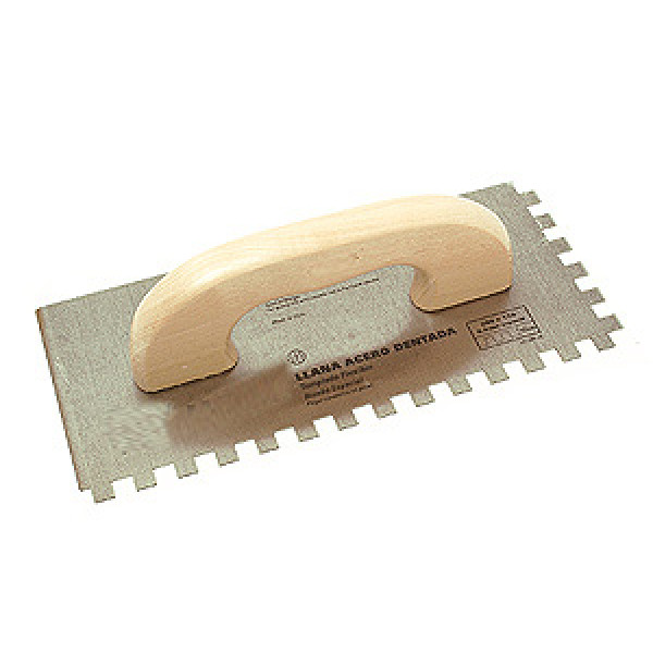 Llana dentada 41/2 x 11 x 6 mm mango madera qep