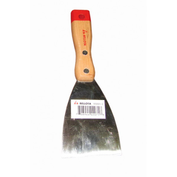 Espatula 75mm mango madera bellota