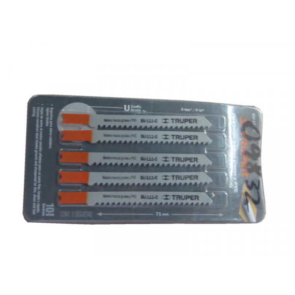 Hoja sierra calar t 5 pz truper
