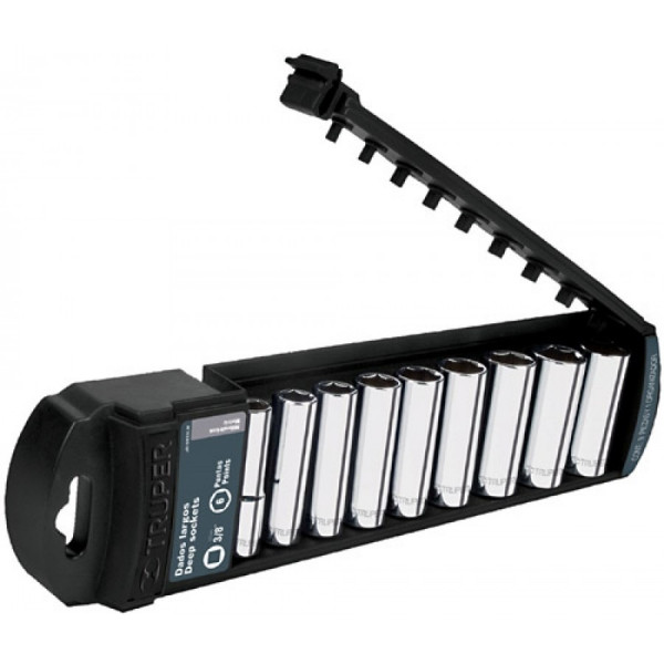 Juego 10 dados 9 a 19 mm truper