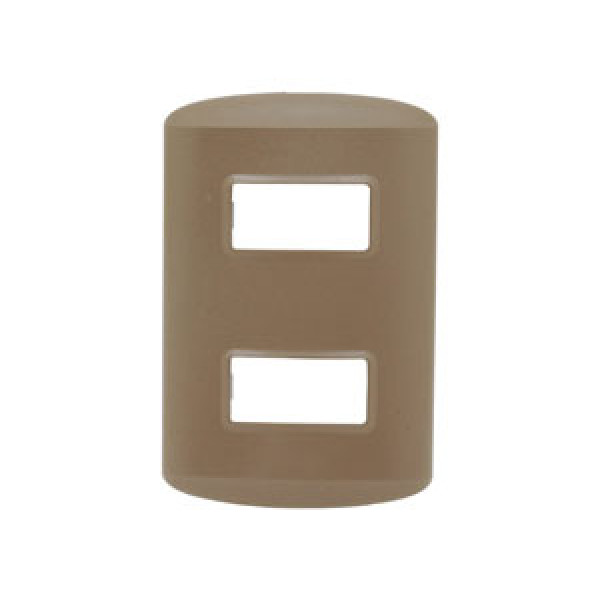 Tapa corriente doble sobrepuesto mec