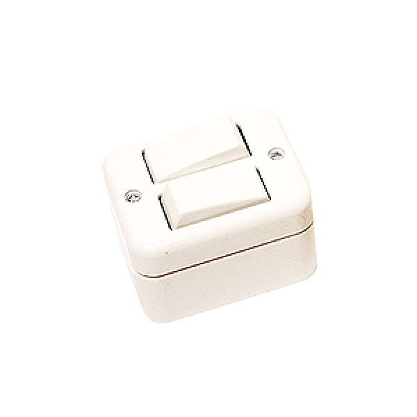 Interruptor doble sobrepuesto marisio