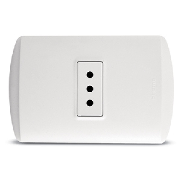 Enchufe simple embutido castillo