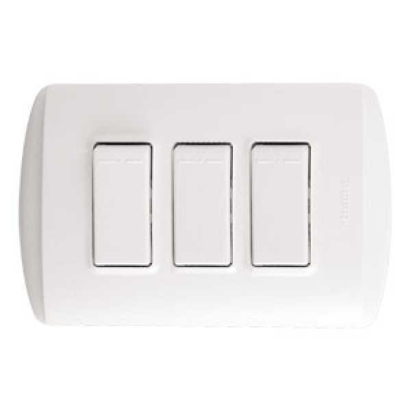 Interruptor triple embutido castillo