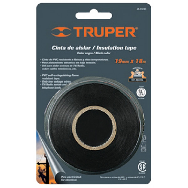 Huincha aisladora 19mm x 9mts truper 