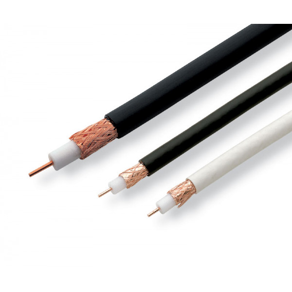 Cable coaxial rg-59 x 1 ml negro