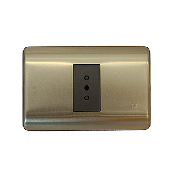 Enchufe simple embutido bticino marfil