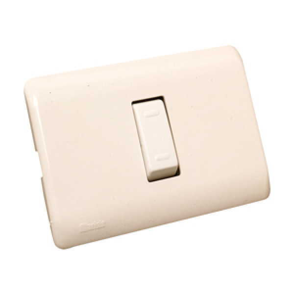 Interruptor simple 9/24 embutido bticino cafe