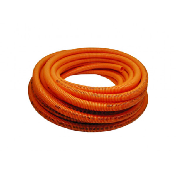 Tubo corrugado naranjo 16mm x 1mt