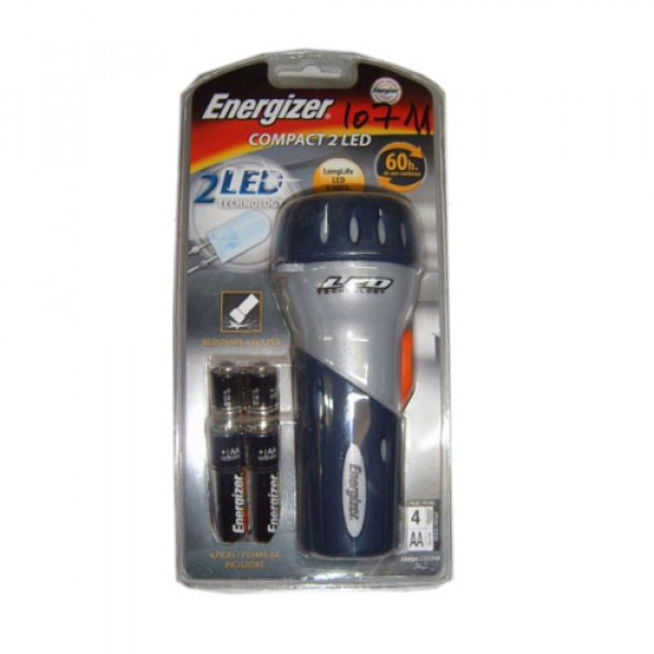 Linterna compacta 2 led energ. 4aa