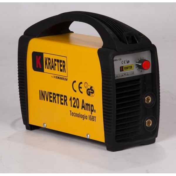 Soldadora inverter 121dc 220v 10-120a krafter