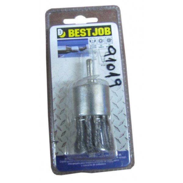 Cepillo t/pincel acero trenzado c/vast best job