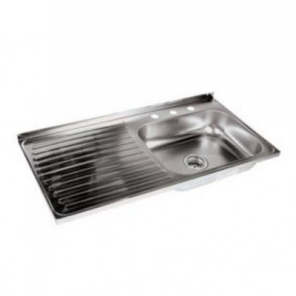 Lavaplato inoxidable 120 x 50cm 1cub-2sec fontana