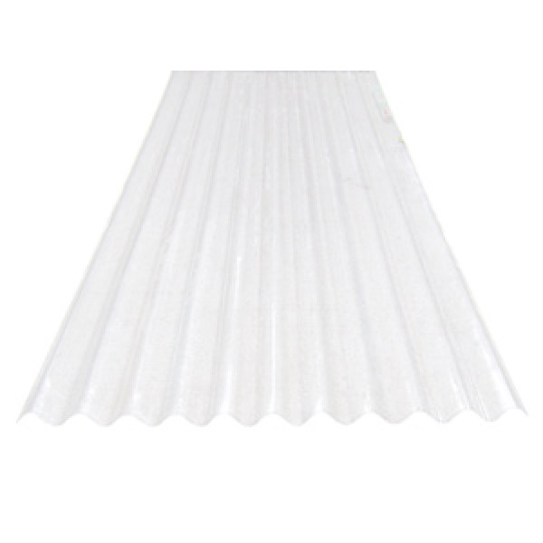 Plancha policarbonato acanalado 0.7 mm x 3.66 mt transparente