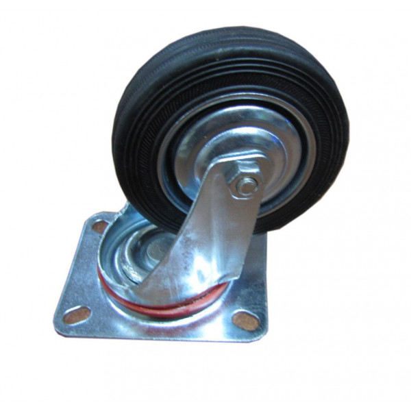 Rueda con base giratoria llanta metalica 4 unidad