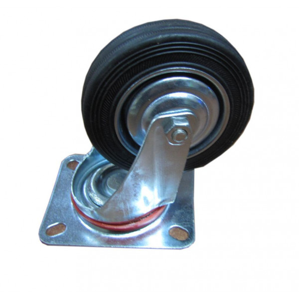 Rueda con base giratoria llanta metalica 5 unidad