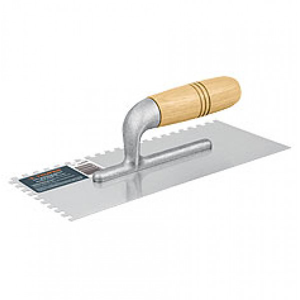 Llana dentada 11 x 5" m/madera truper