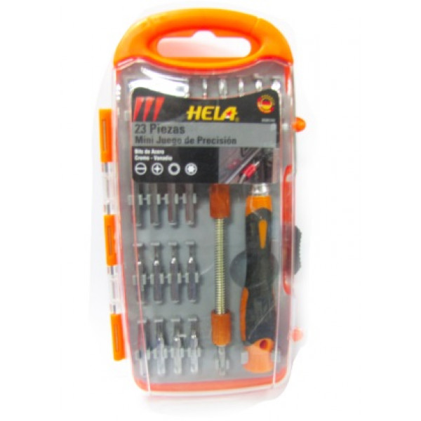 Juego destornillador 23 pza hela