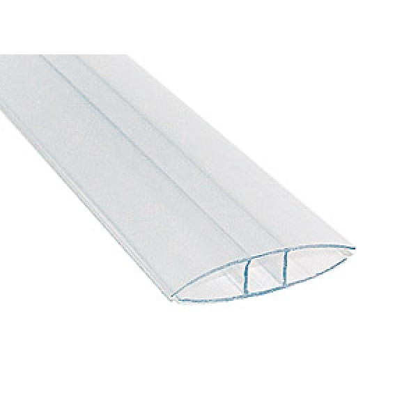 Perfil h union policarbonato alveolar 2,90mt 4-6mm 