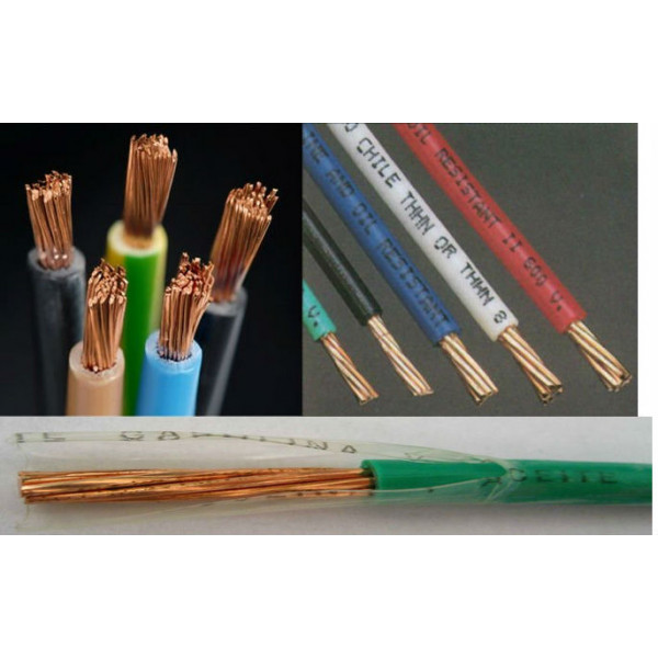 Cable thhn 12 awg rollo 100 mt blanco