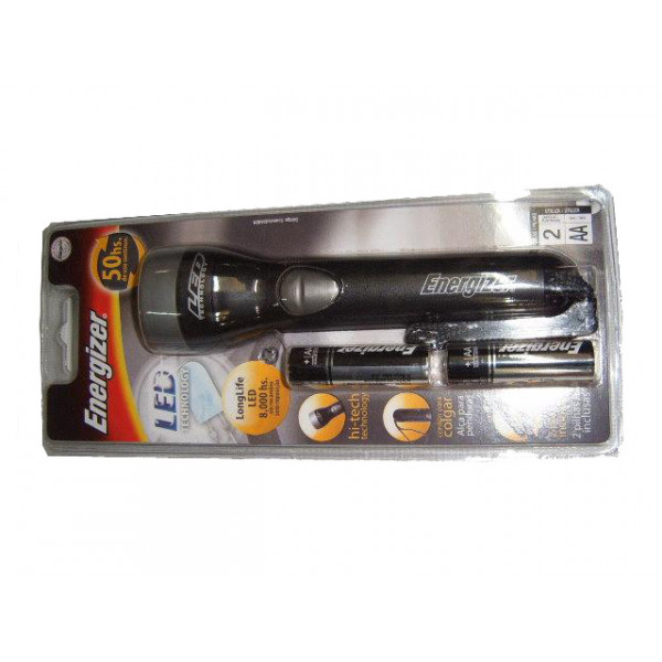 Linterna energizer 2 aa negra economica x unidad