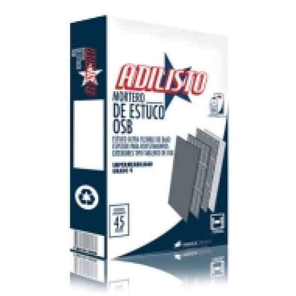 Mortero estuco s/osb 45kg adilisto 