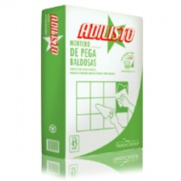 Mortero pega baldosas 25 kg adilisto 
