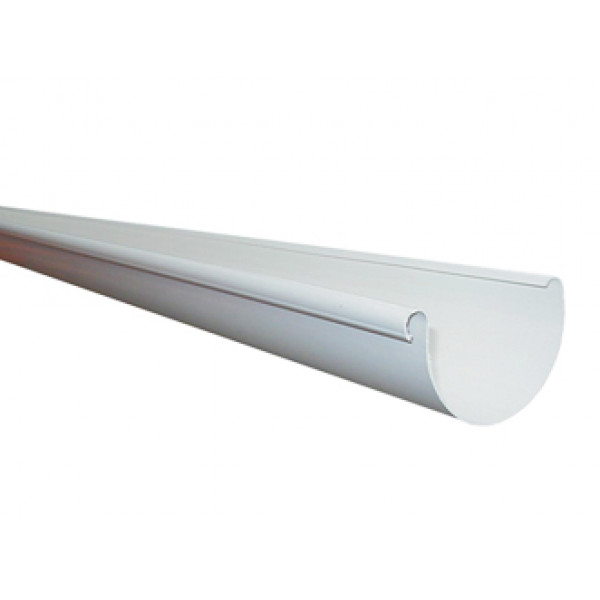 Canaleta agua blanco 125mm x 3mt.