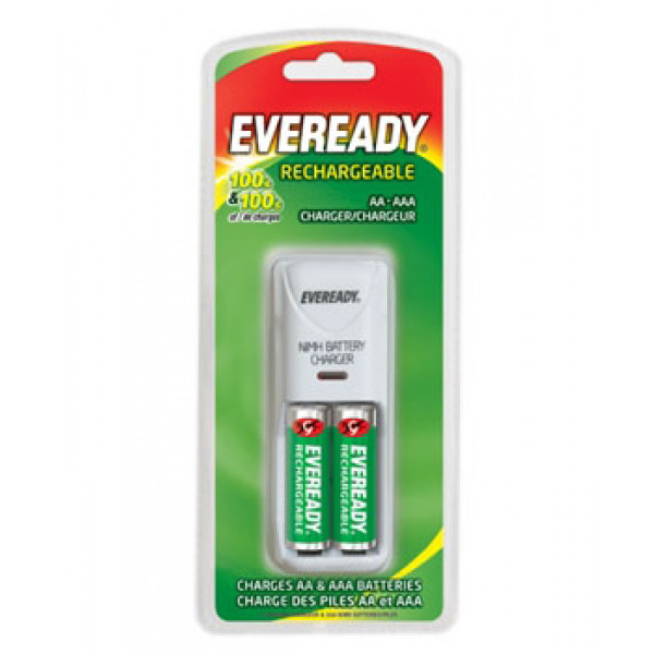 Cargador de pilas aa y aaa eveready 
