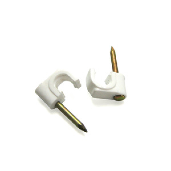 Grapa coaxial blanca 6mm