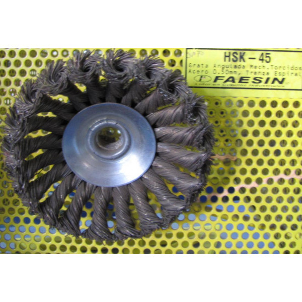 Grata angular acero trenzado 41/2