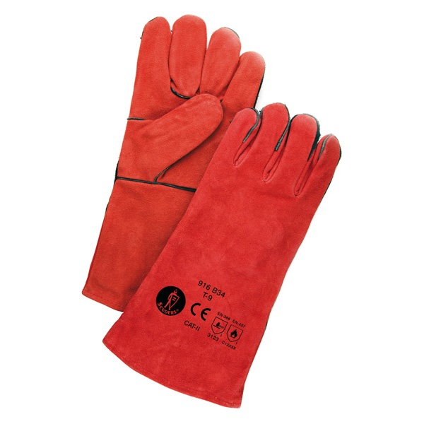 Guantes soldar standar rojo